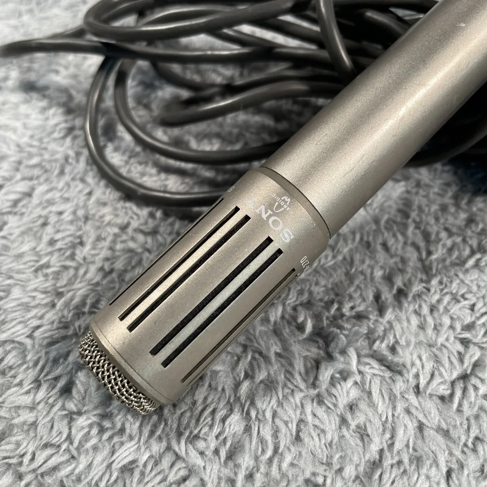 Vintage Sony ECM 270 Electret Condenser Microphone Hi Z Mic Sound Music Singing